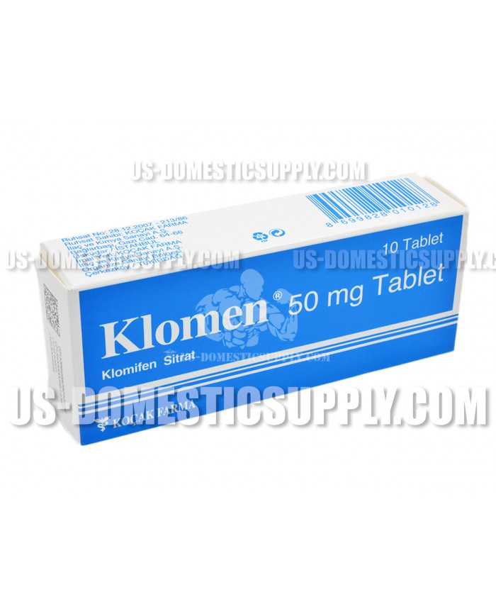 KLOMEN (Clomiphene Citrate, CLOMID) 50mg 10tabs, KOCAK Farma Turkey