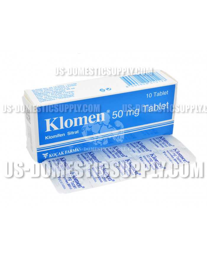 KLOMEN (Clomiphene Citrate, CLOMID) 50mg 10tabs, KOCAK Farma Turkey