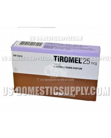 Tiromel (T3) 25mcg 100tabs Abdi Ibrahim, Turkey