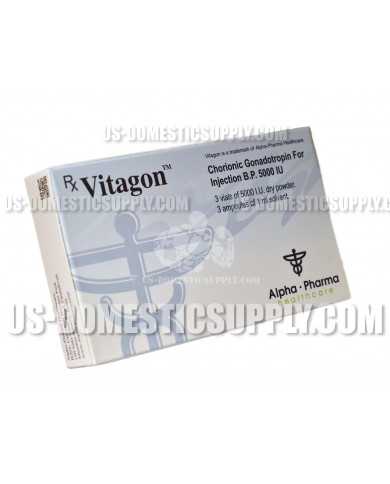 Vitagon (HCG - Human Chorionic Gonadotropin) 5000IU 3 vials, Alpha Pharma Vitagon (HCG - Human Chorionic Gonadotropin) 5000IU 3 vials, Alpha Pharma