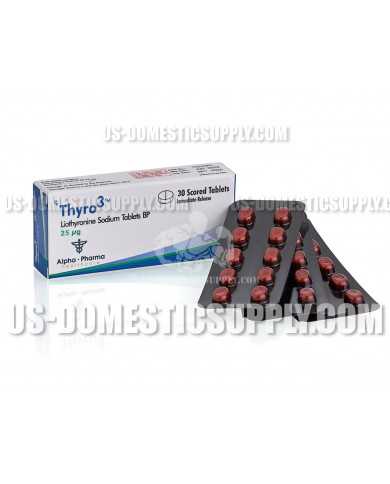 Thyro3 (Liothyronine Sodium / T3) 25mcg 30tabs, Alpha Pharma Thyro3 (Liothyronine Sodium / T3) 25mcg 30tabs, Alpha Pharma