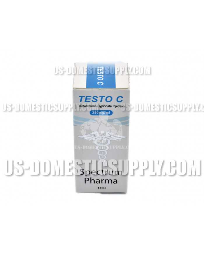 Testo C (Testosterone Cypionate) 250mg/1ml 10ml vial, Spectrum Pharma