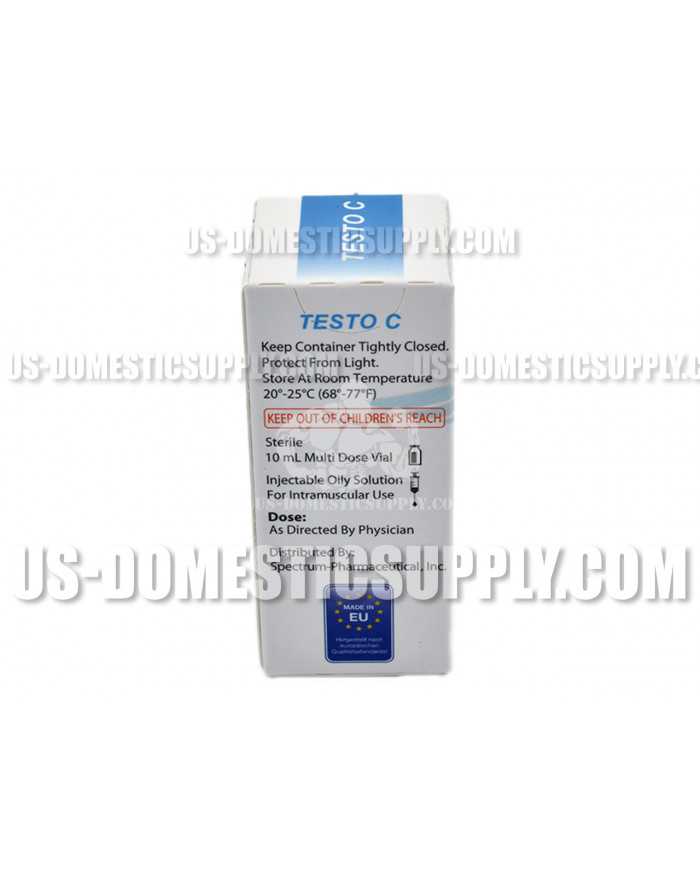 Testo C (Testosterone Cypionate) 250mg/1ml 10ml vial, Spectrum Pharma