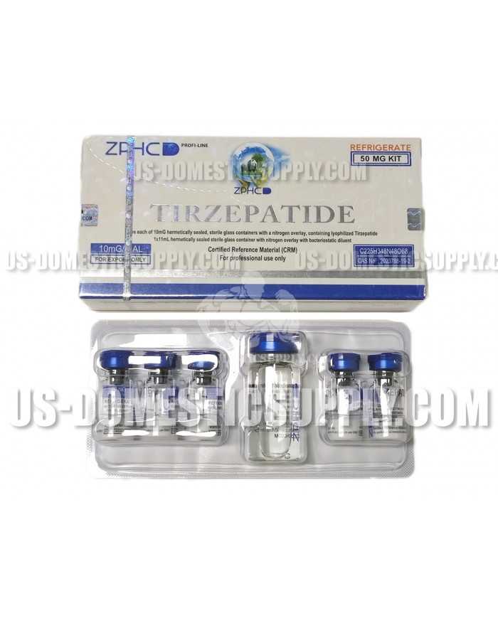 Tirzepatide 5 vials of 10mg each 50mg kit ZPHC Tirzepatide 5 vials of 10mg each 50mg kit ZPHC