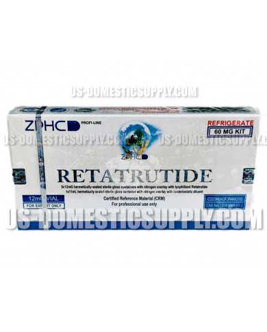 Retatrutide 5 vials of 12mg each 60mg kit ZPHC