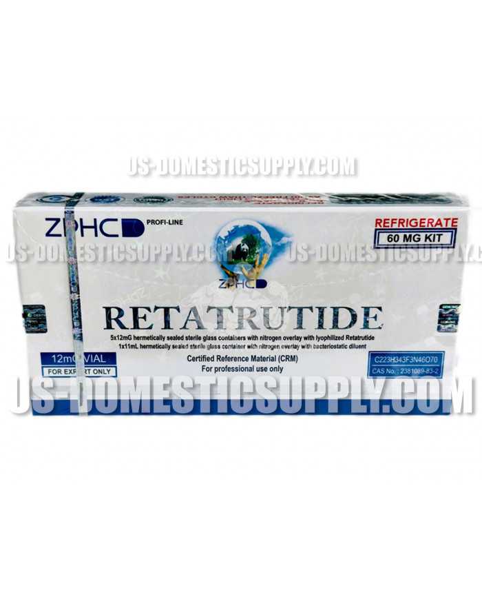 Retatrutide 5 vials of 12mg each 60mg kit ZPHC