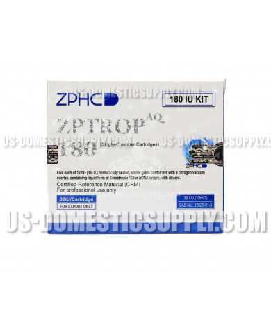 ZPTROP AQ 180iu HGH - 36 IU / Cartridge - 5 Cartridges per box