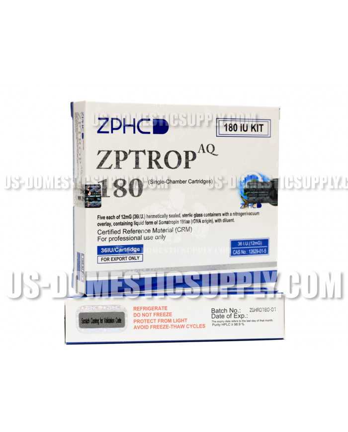 ZPTROP AQ 180iu HGH - 36 IU / Cartridge - 5 Cartridges per box ZPTROP AQ 180iu HGH - 36 IU / Cartridge - 5 Cartridges per box