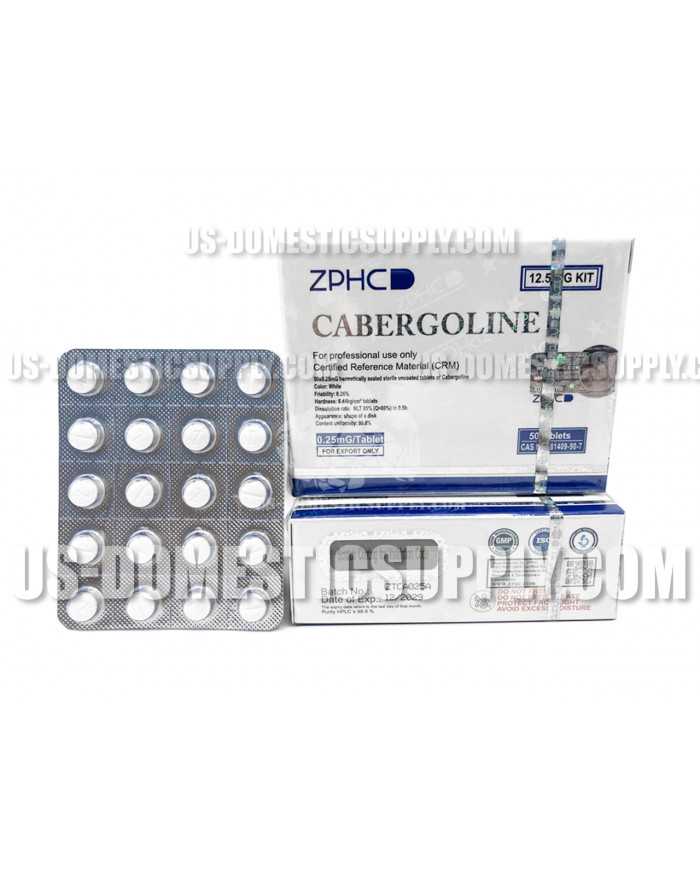 Cabergoline 0.25mg 50 tablets ZPHC