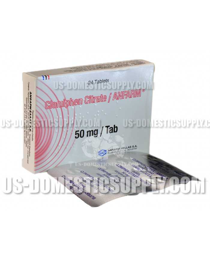 Clomiphene Citrate (Clomid) 50mg 24tabs, Anfarm Clomiphene Citrate (Clomid) 50mg 24tabs, Anfarm