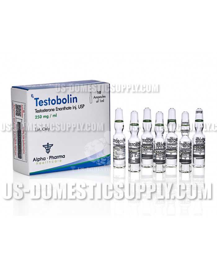 Testobolin (Testosterone Enanthate) 250mg/1ml 10 amps, Alpha Pharma