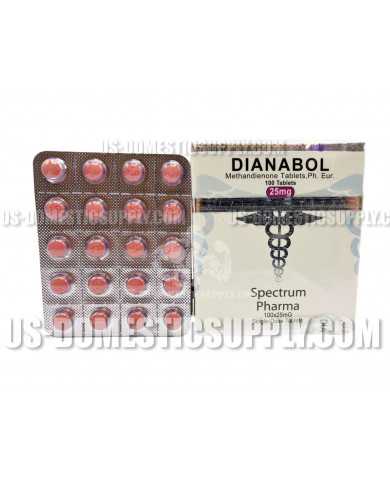 DIANABOL (METHANDIENONE) 25MG 100 TABS, SPECTRUM PHARMA