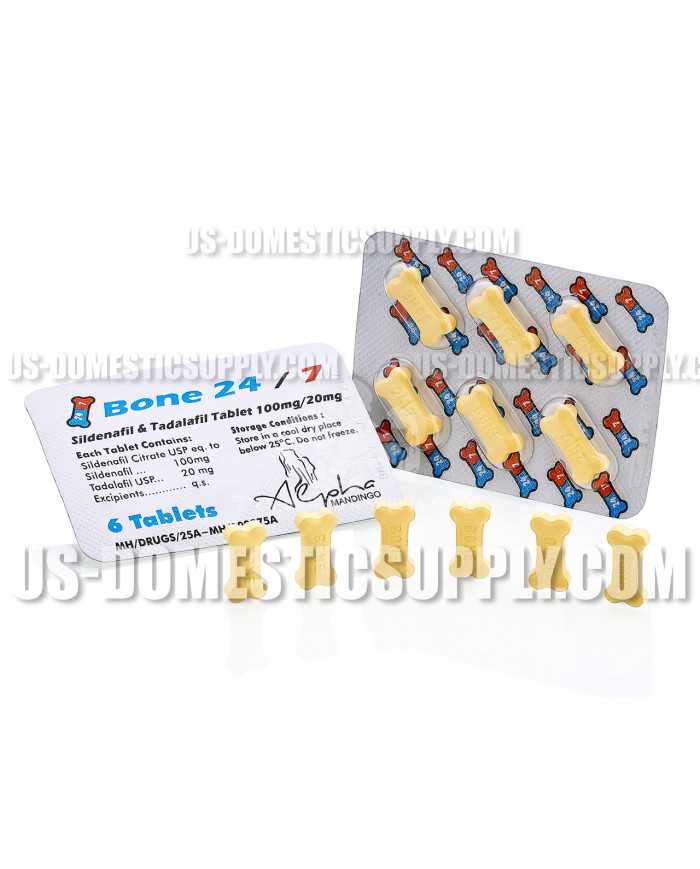Bone 24/7 Sildenafil 100 + Tadalafil 20 mg Alpha Pharma