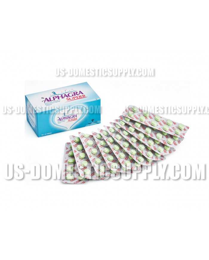 Alphagra Superb (Viagra+Priligy) 100mg+60mg, 10tabs Alpha Pharma
