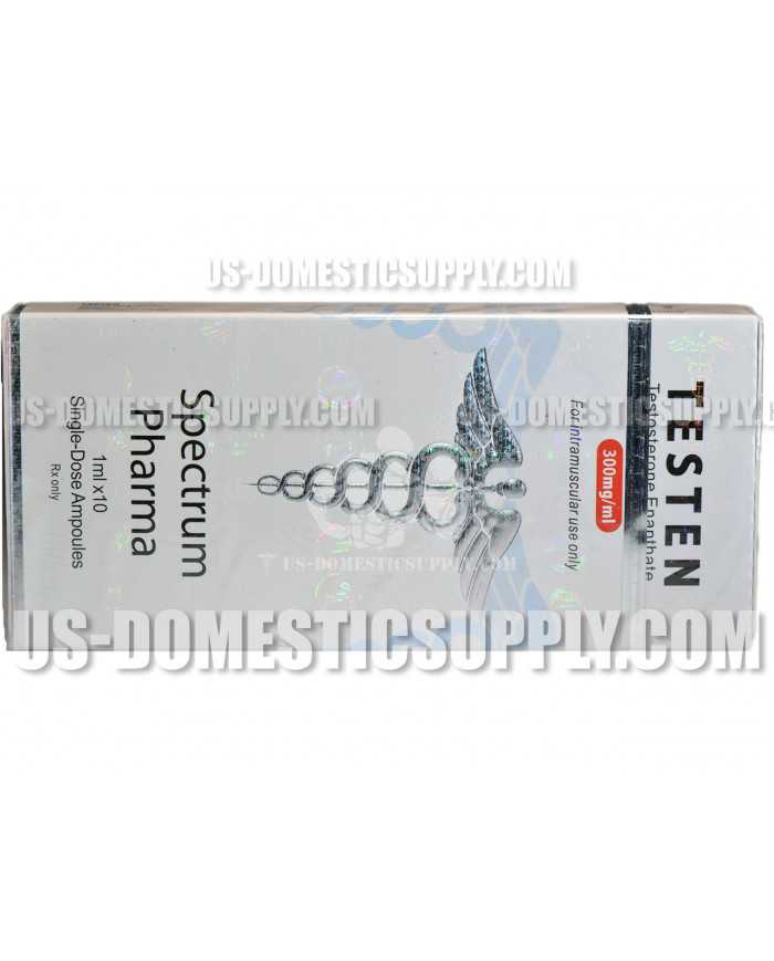 Testen (Testosterone Enanthate) 300mg/1ml 10amps Spectrum Pharma
