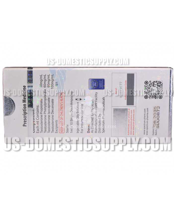 Testo Mix (Sustanon 250 - Testosterone blend) 250mg/1ml 10amps Spectrum Pharmaceuticals