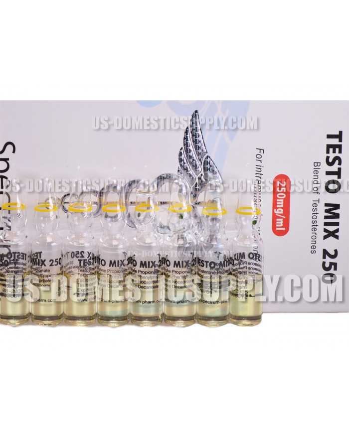 Testo Mix (Sustanon 250 - Testosterone blend) 250mg/1ml 10amps Spectrum Pharmaceuticals