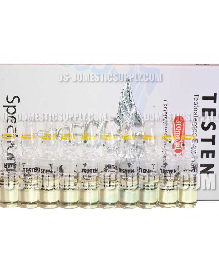 Testen (Testosterone Enanthate) 300mg/1ml 10amps Spectrum Pharma