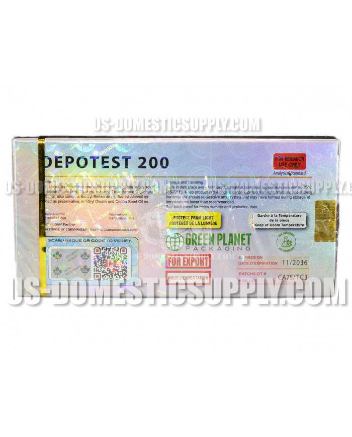 Depotest (Testosterone Cypionate) 200mg/1ml 10 amps Canada Biolabs