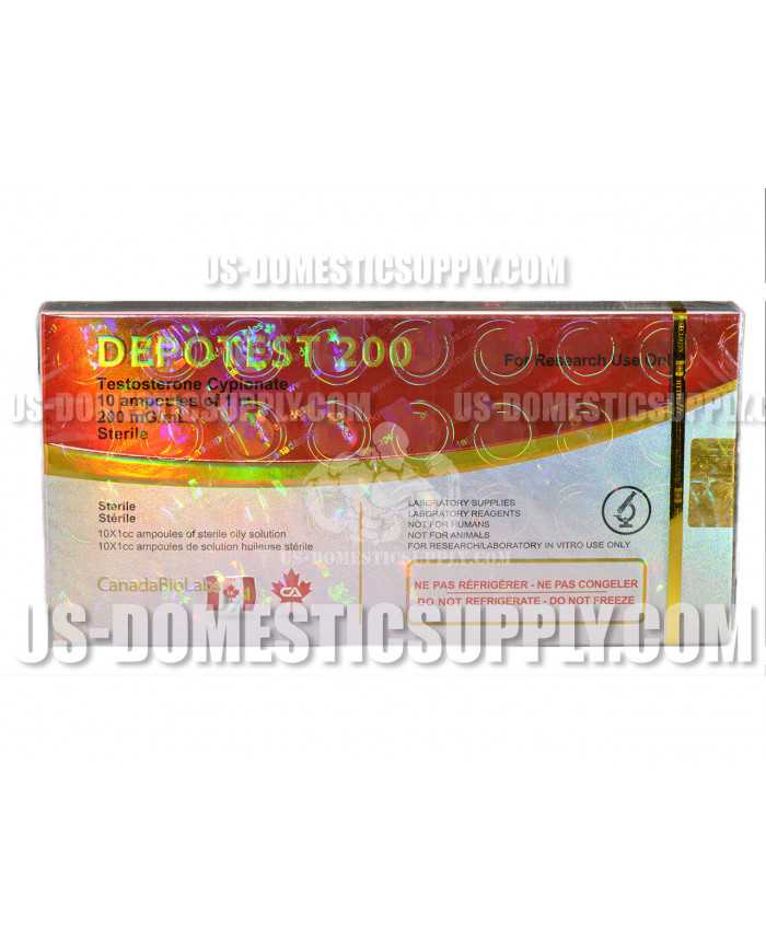 Depotest (Testosterone Cypionate) 200mg/1ml 10 amps Canada Biolabs
