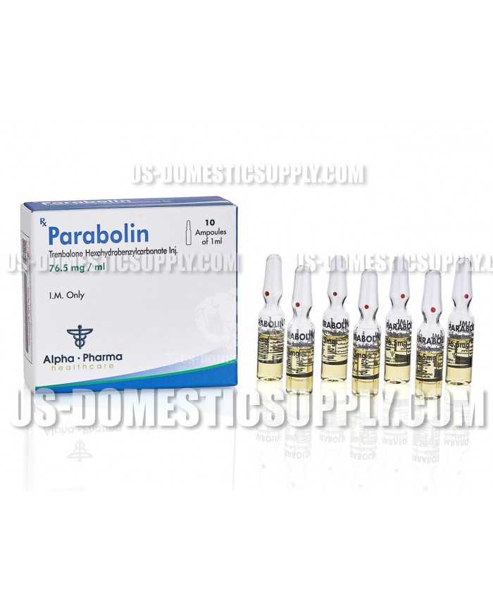 Parabolin (Trenbolone Hexahydrobenzylcarbonate) 76.5mg/1ml 10amps, Alpha Pharma