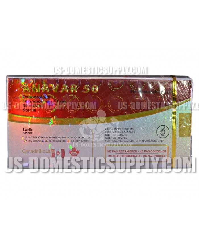 Anavar (Oxandrolone) 50mg/1ml 10amps Canada Biolabs