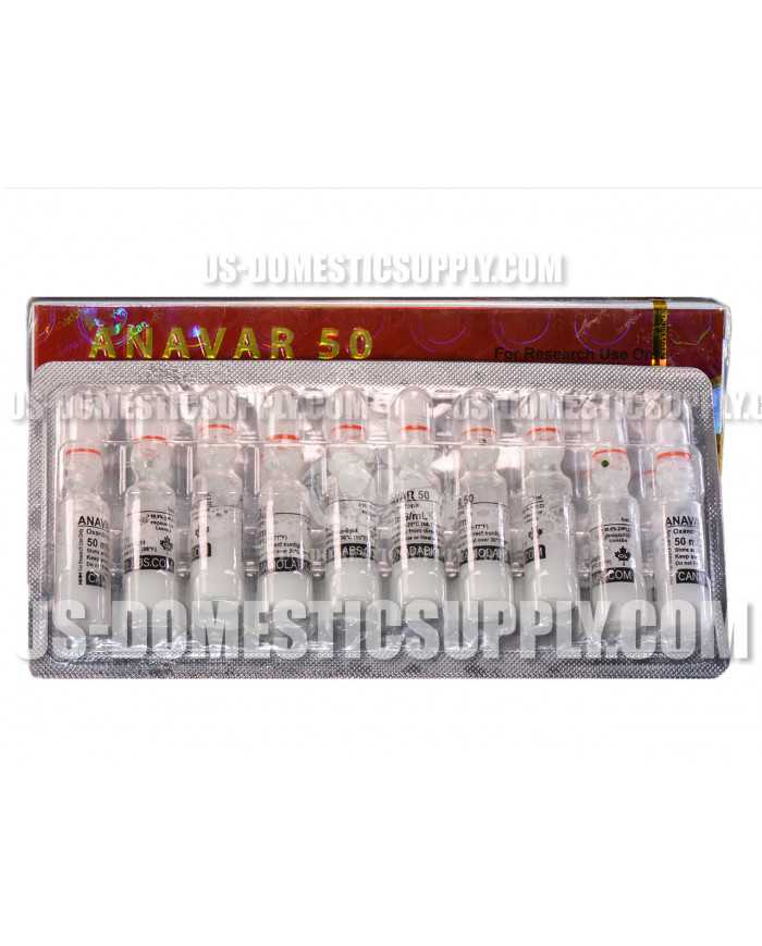Anavar (Oxandrolone) 50mg/1ml 10amps Canada Biolabs