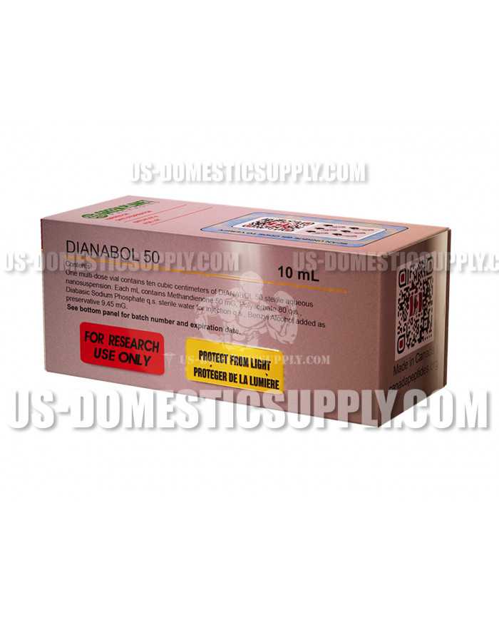 Dianabol (Methandienone) 50mg/1ml 10ml vial Canada Peptides