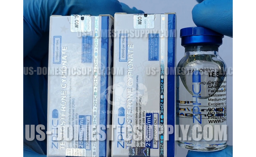 ZPHC Testosterone Cypionate 250mg/1ml 10ml vial