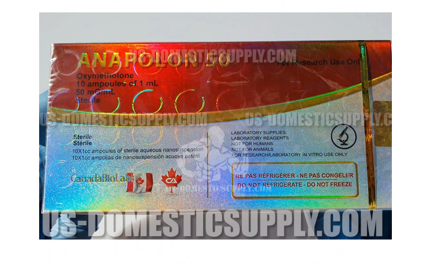 Canada Biolabs Anapolon (Oxymetholone) 10amps per box